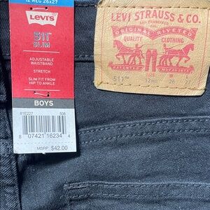 Levi's 511 Slim Boys Jeans - Black